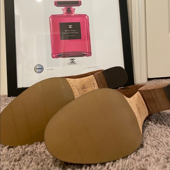 Cole Haan Suede Leather Brown Ankle Boots Woman’s - Picture 3 of 9